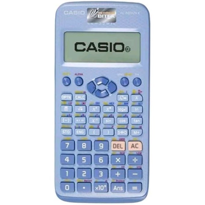 [ nguyenphuongcre ] Máy tính Casio FX 580VN X (Casio 580) màu xanh - B/h 7 năm/ Check mã bảo hành