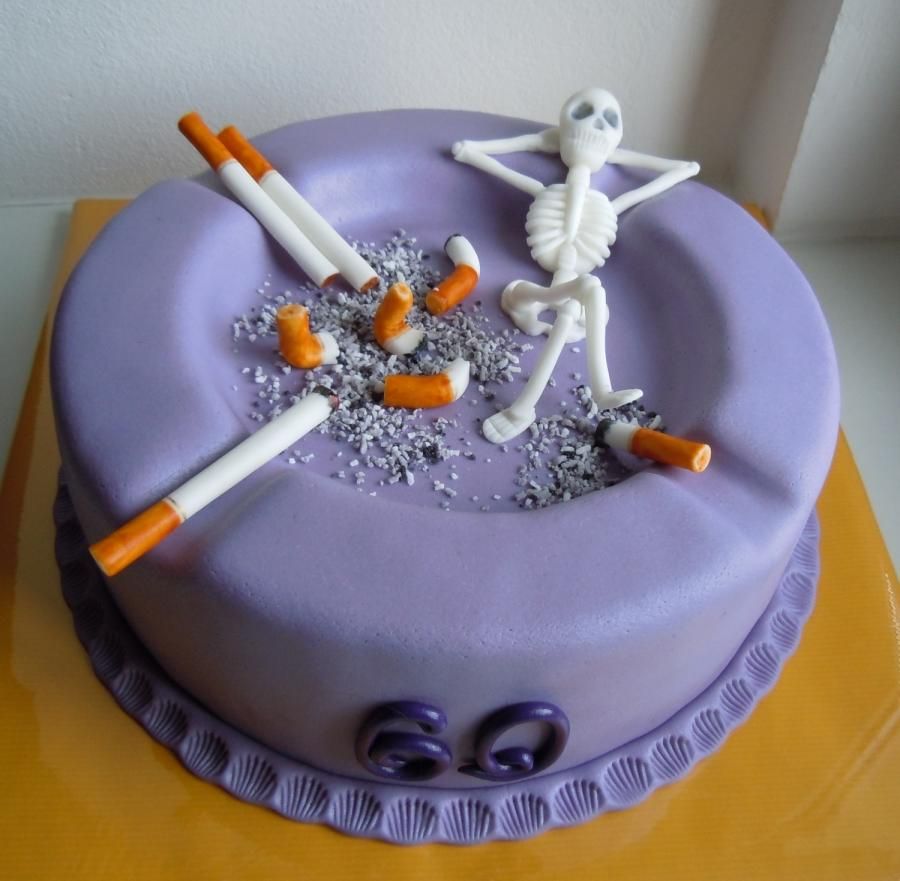 smokers birthday cake