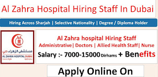 Jobs In Dubai Al Zahra Hospital Careers Jobs In Dubai & Sharjah