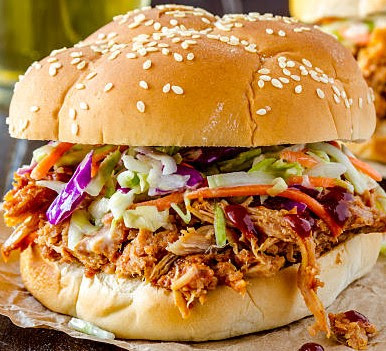 pulled pork is usually made with the cut of pork meat like pork butt or shoulder.