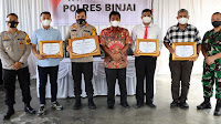 Polres Binjai Lakukan Konferensi Pers Akhir Tahun 2021