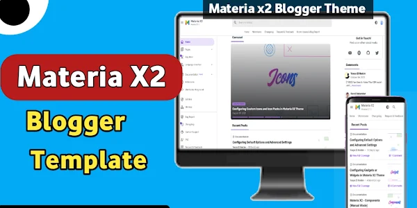 Materia x2 v3.1.2 Premium Blogger Template