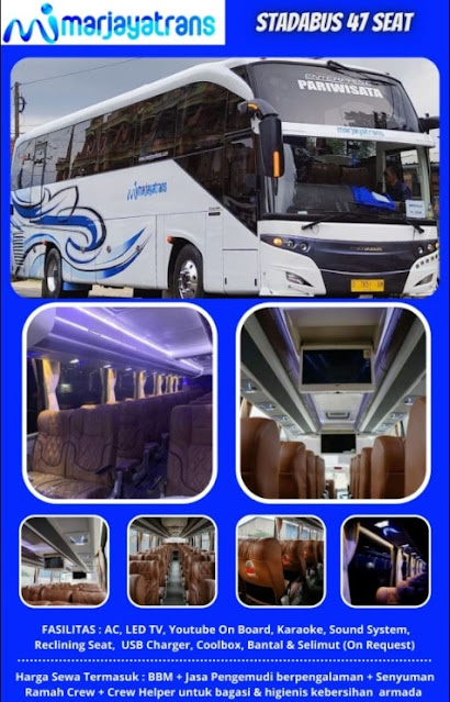 stada bus 47 seat marjaya trans bandung