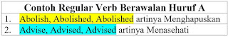 25 Contoh Kata Kerja Regular Verb Berawalan Huruf A