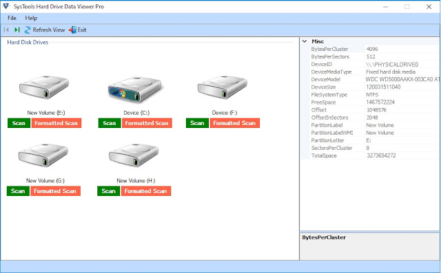 SysTools Hard Drive Data Viewer Pro Descargar