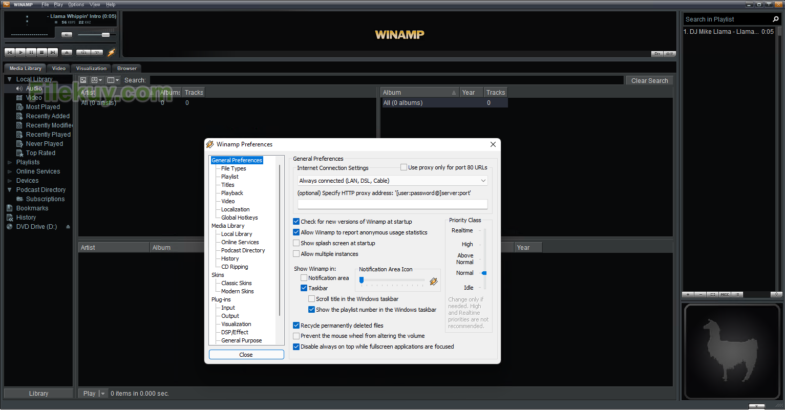 Winamp 5.8 Build 3660 Beta Latest