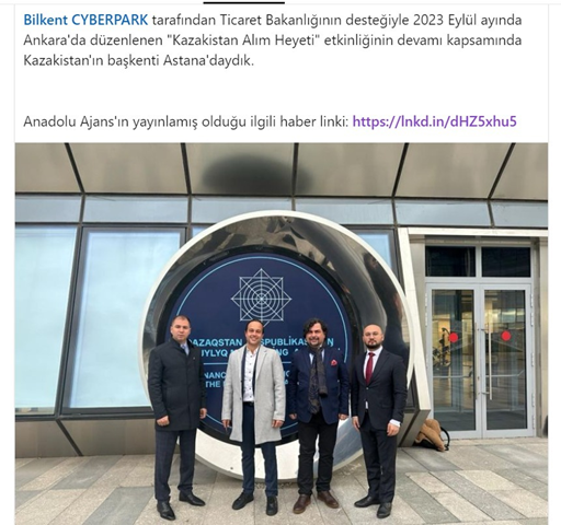 Cloudpeer - Bilken Cyberpark Kazakistan Heyeti