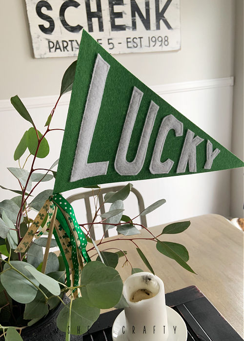 Lucky Felt Flag