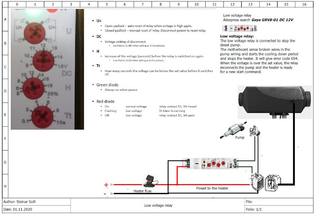 Under voltage protection for Diesel Heater