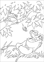 Pumbaa- Lion king coloring page