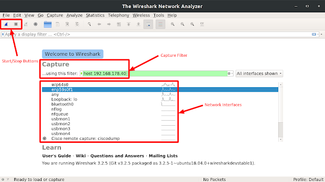 Wireshark Interface Using Termux in Android