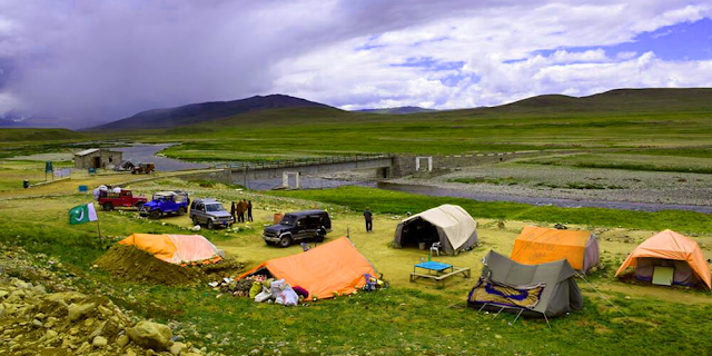 Camping in the Deosai Plains
