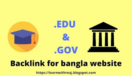 Edu and Gov backlink for Bangla website