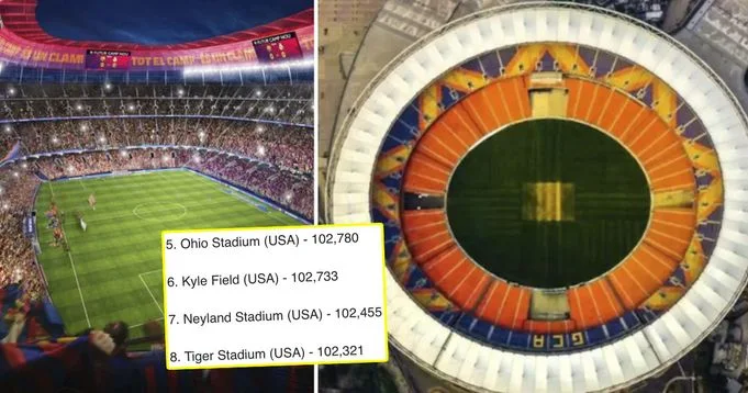 Top 10 list of biggest sports stadiums in the world: Barca new Camp Nou might be 3rd