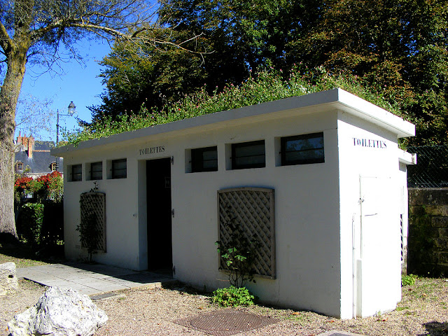 Public toilets, Azay le Rideau, Indre et Loire, France. Photo by Loire Valley Time Travel.