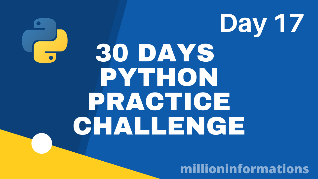 Python practice programs for beginners - 17