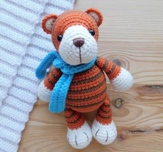 PATRON GRATIS TIGRE AMIGURUMI 48607 🐯