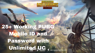 25+ Working PUBG Mobile ID and Password with Unlimited UC