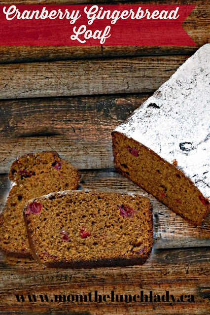 Cranberry Gingerbread Loaf Cake