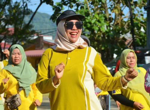 Roadshow YJI  2023, Ny.Genny Hendri Septa Ajak Warga Lubeg Hidup Sehat, Bugar dan Produktif