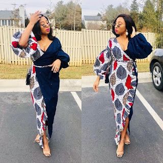 Ankara Wrap Gown Styles for Ladies