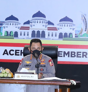 Akselerasi Vaksinasi di Aceh, Kapolri Minta TNI-Polri Sinergi dengan Tokoh Agama dan Adat 