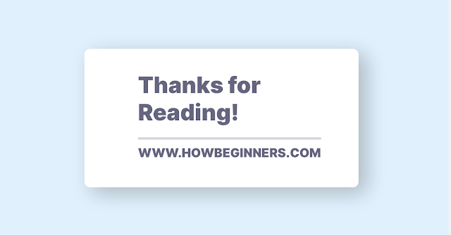 Thanks for Reading!