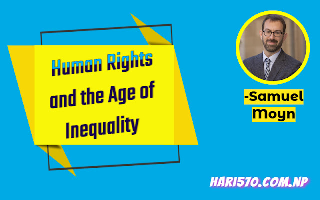 Human Rights and the Age of Inequality Exercise Class 12