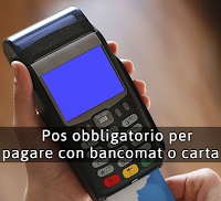 pos obbligatorio per pagamenti con bancomat carta