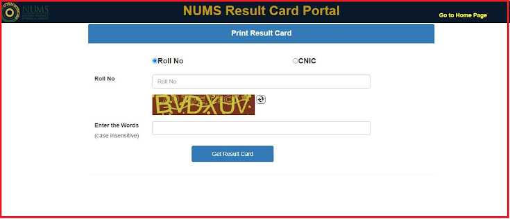 NUMS  MDCAT 2021 Result Announced
