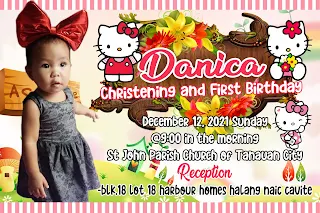 Hello Kitty Invitation Create a colorful invitation to celebrate your daughter's birthday or give a special gift