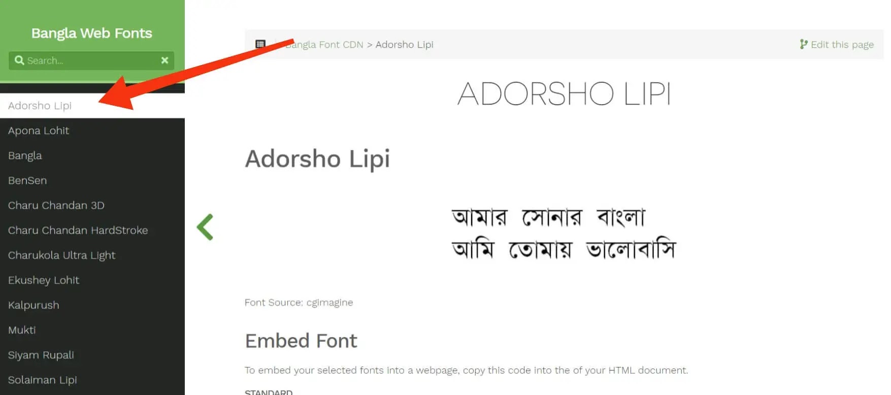 how to add bangla font in blogger
