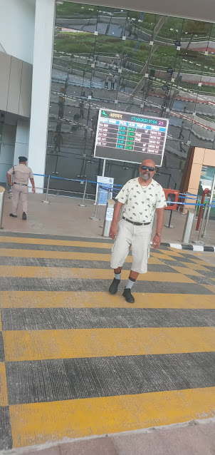 Arrival at "Veer Savarkar International airport in  Port Blair in Andaman Islands.