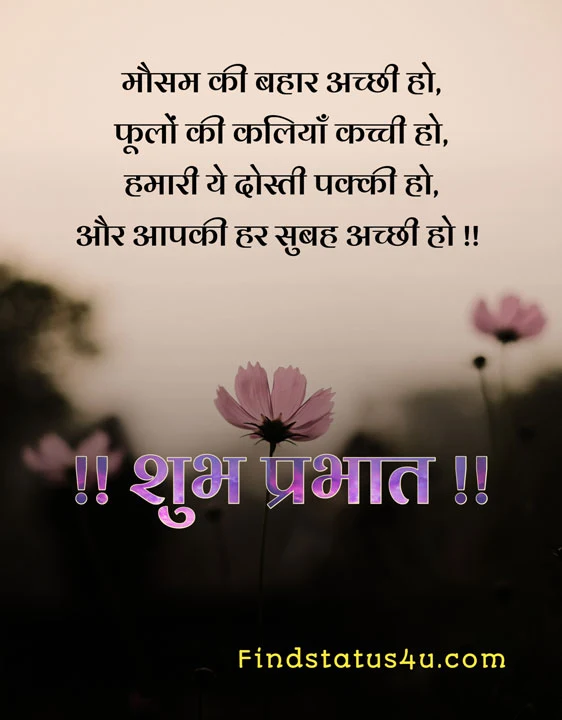 good morning shayari hindi hd image