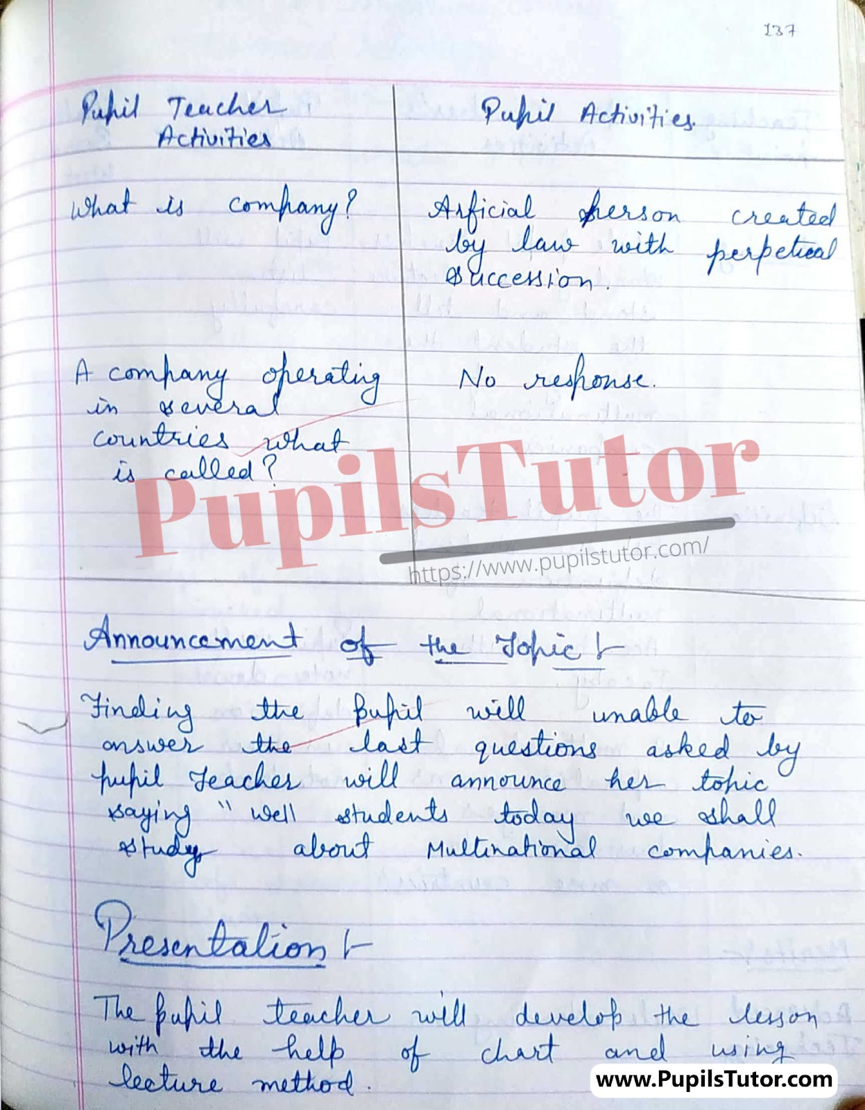 Class/Grade 12 Business Studies Lesson Plan On MNC Companies For CBSE NCERT KVS School And University College Teachers – (Page And Image Number 3) – www.pupilstutor.com