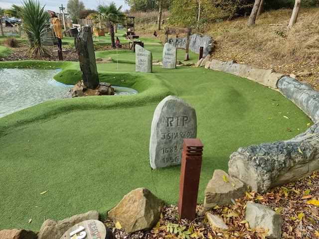 Sherdons Adventure Golf course in Tewkesbury. Photo by Simon Brown, November 2021