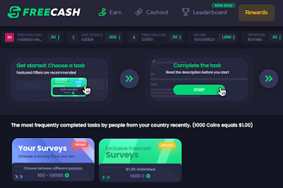 FreeCash - Gana dinero online