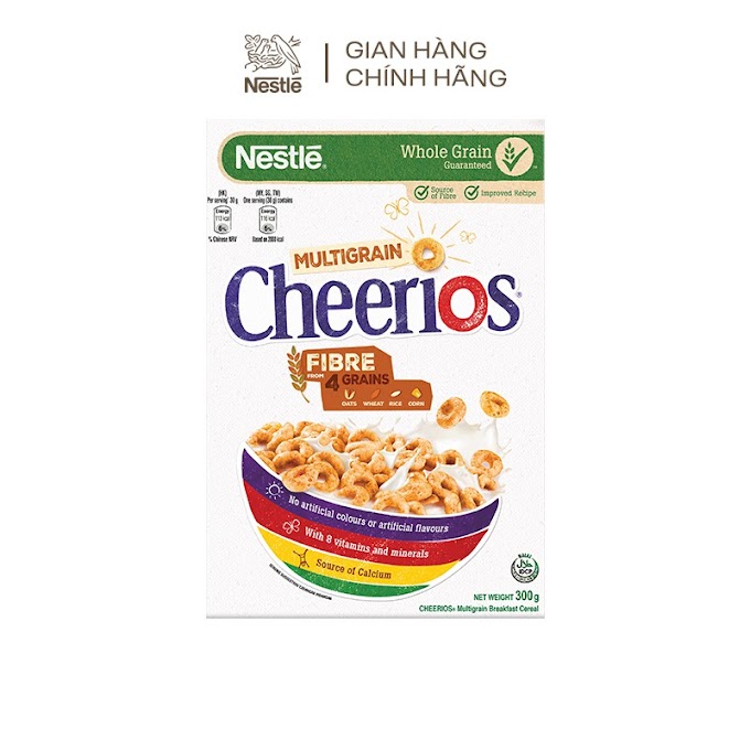 Mall Shop [ nestlevnn ] [Tặng 1 túi trống] Ngũ cốc ăn sáng Cheerios (Hộp 300g)