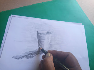 Drawing shading techniques hatching , cross hatching point and scrumbling