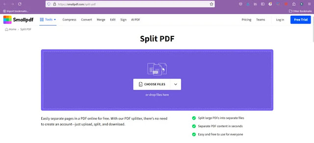 استخدام موقع smallPDF