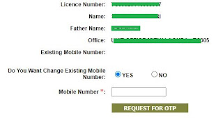 TG vehicle mobile number change process