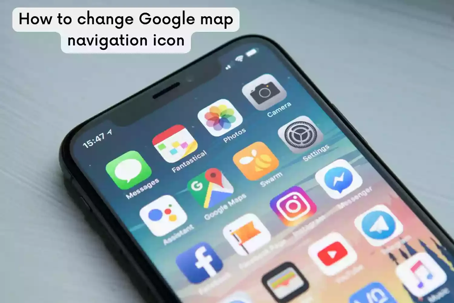 How to change Google map navigation icon on android