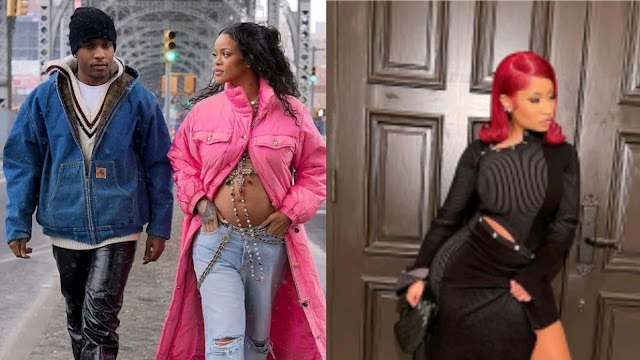 Rihanna and Asap Rock are expecting their first child together, Nick Minaj reaction over  Rihanna pregnancy 