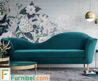 Kursi Sofa Santai Stainless Emas Minimalis Tipe Indah Modern Menawan