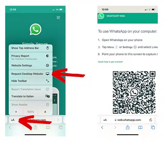 كيفية الوصول إلى WhatsApp الآخرين