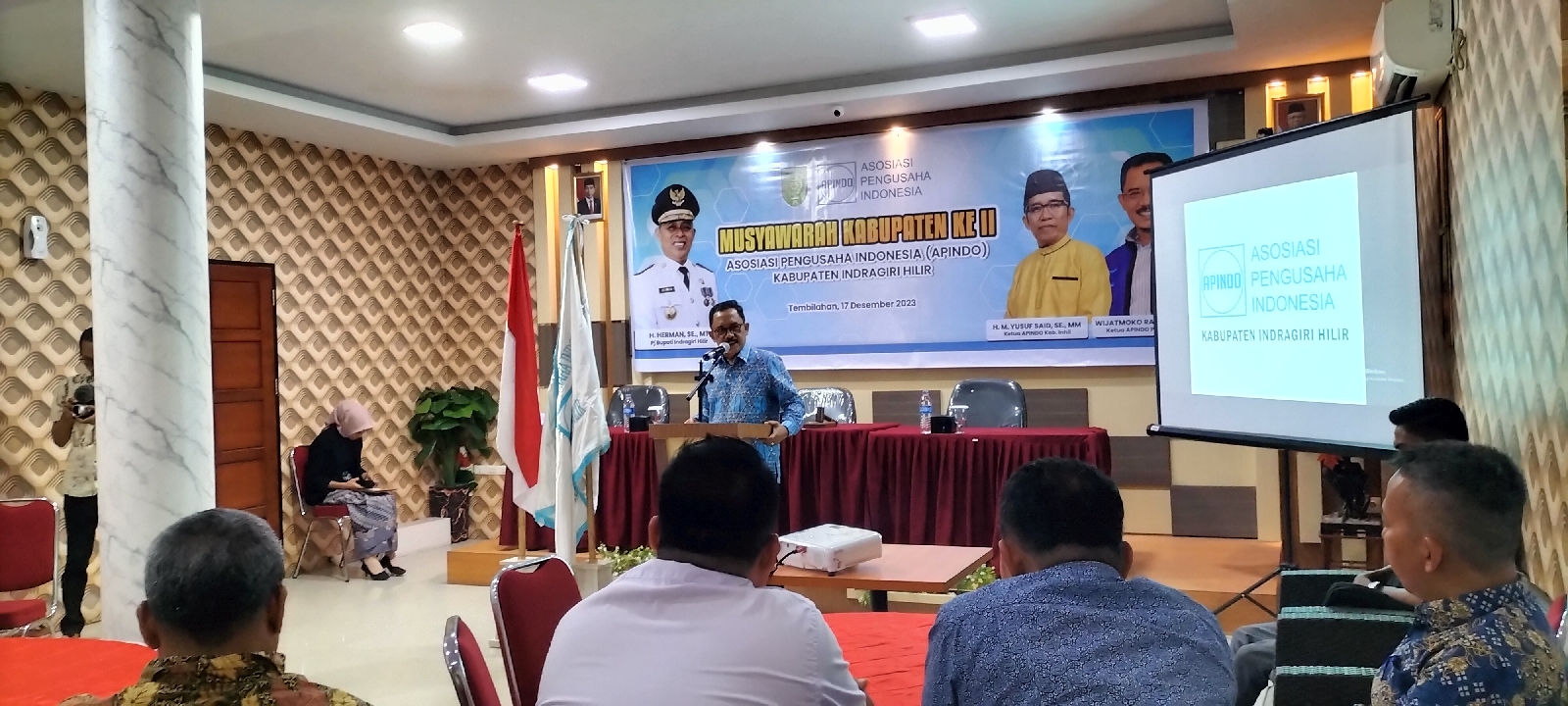 Dibuka Ketua DPP Riau, APINDO Kabupaten Indragiri Gelar Musyawarah Kabupaten II