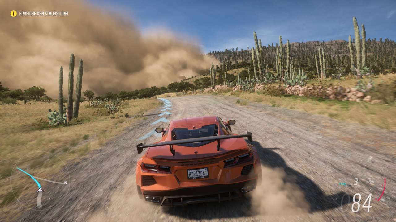 Mexico as a game world in Forza Horizon 5 not only looks spectacular, but also has interesting weather phenomena. Sandstorms, for example, rob you of your view and make races a lot trickier.