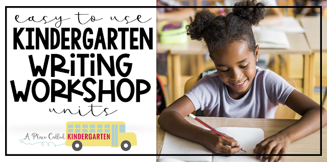 Kindergarten writing workshop ideas focusing on writing prompts for drawing activities for beginning writing development. https://bit.ly/APCKwriting