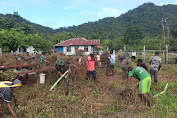  Cegah Krisis Pangan di Perbatasan, Satgas Pamtas Bantu Masyarakat Membuka Lahan Pertanian