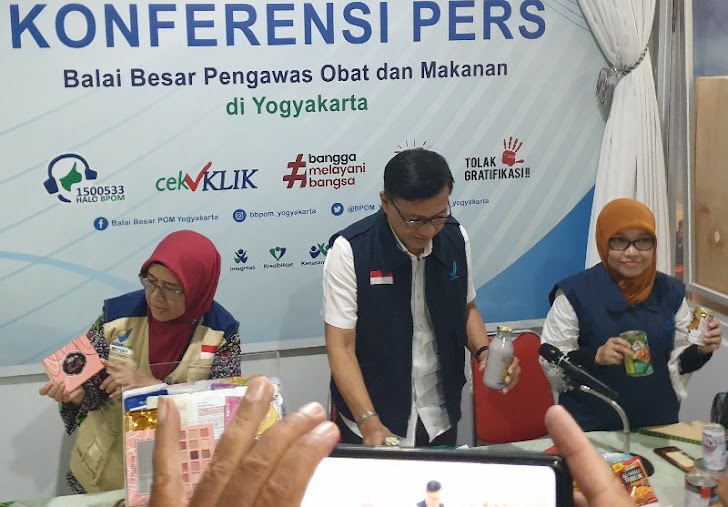 BBPOM DIY Beberkan Hasil Pengawasan Peredaran Produk Pangan Hingga Kosmetik 